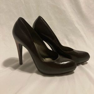 Salvatore, Ferragamo Chocolate, brown heels size 7.5b
